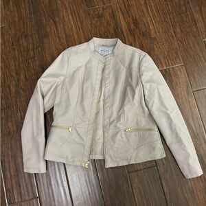 New, Marc Jacob’s Women’s Faux Leather Jacket XL, light blush pink